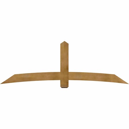 Ekena Millwork Bellingham Rough Sawn Timber Gable Bracket, Western Red Cedar, 96"W x 32"H x 4"D x 6"F, 8/12 Pitch GBW096X32X0406BEL00RWR